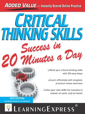 cover image of Critical Thinking Skills Success in 20 Minutes a Day